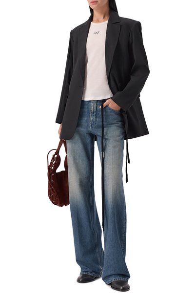 Женская хлопковая футболка ANN DEMEULEMEESTER, арт. B0014239/FA206