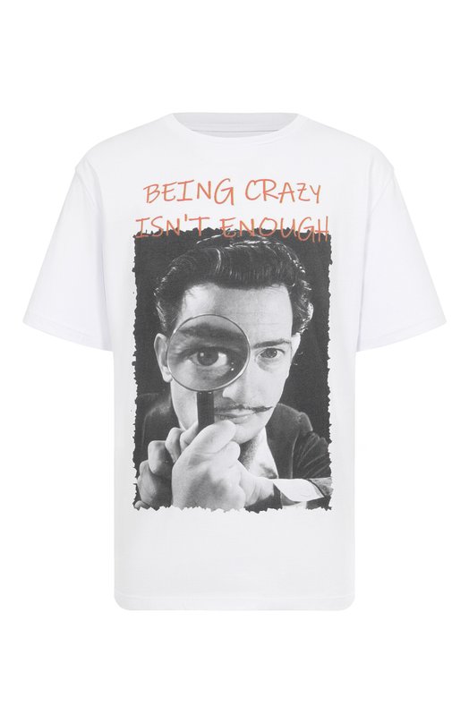 Хлопковая футболка Bisibiglio DALI BEING Белый DALI BEING