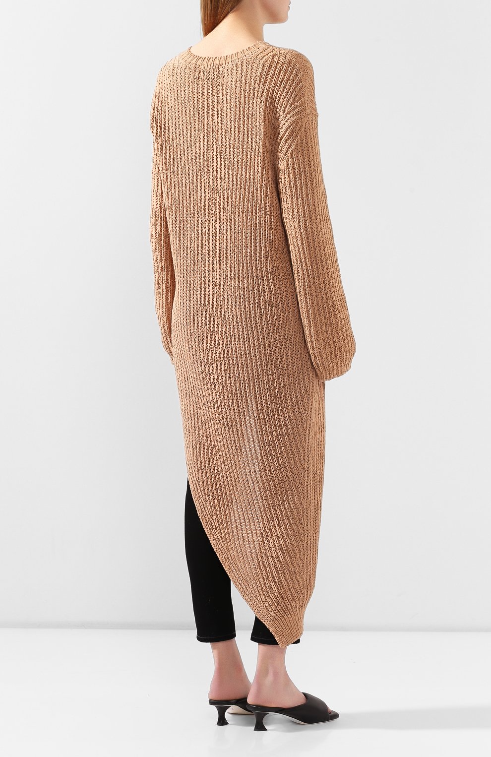 Платье NANUSHKA бежевого цвета по цене 47800 руб., арт. R0DI_NUDE_CHUNKY KNIT, фото 4 Платье NANUSHKA, арт. R0DI_NUDE_CHUNKY KNIT, фото 4