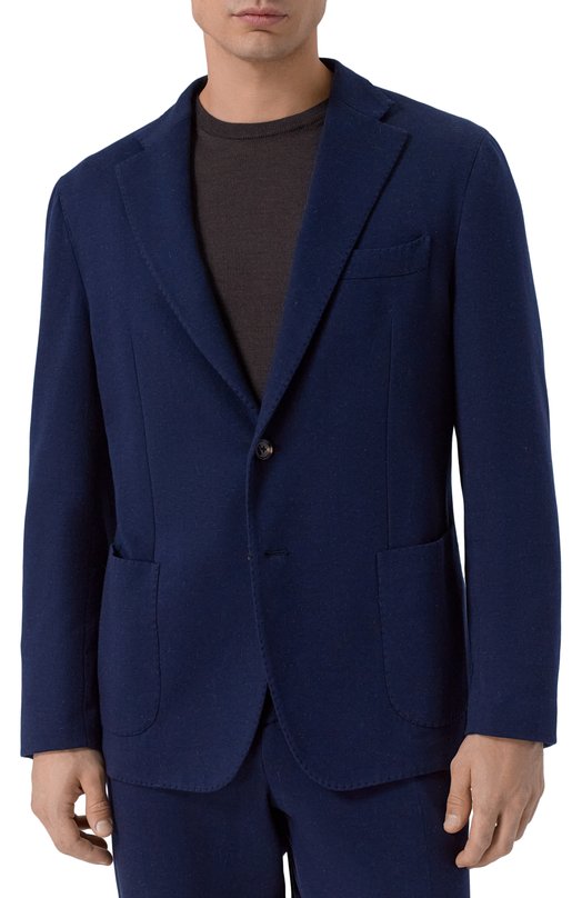 Костюм из хлопка и кашемира Andrea Campagna BIELLA/DD100_SET Синий  BIELLA/DD100_SET Фото 2