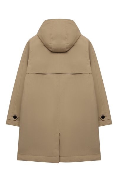 Хлопковый плащ с капюшоном BURBERRY, арт. 8004458, фото 2