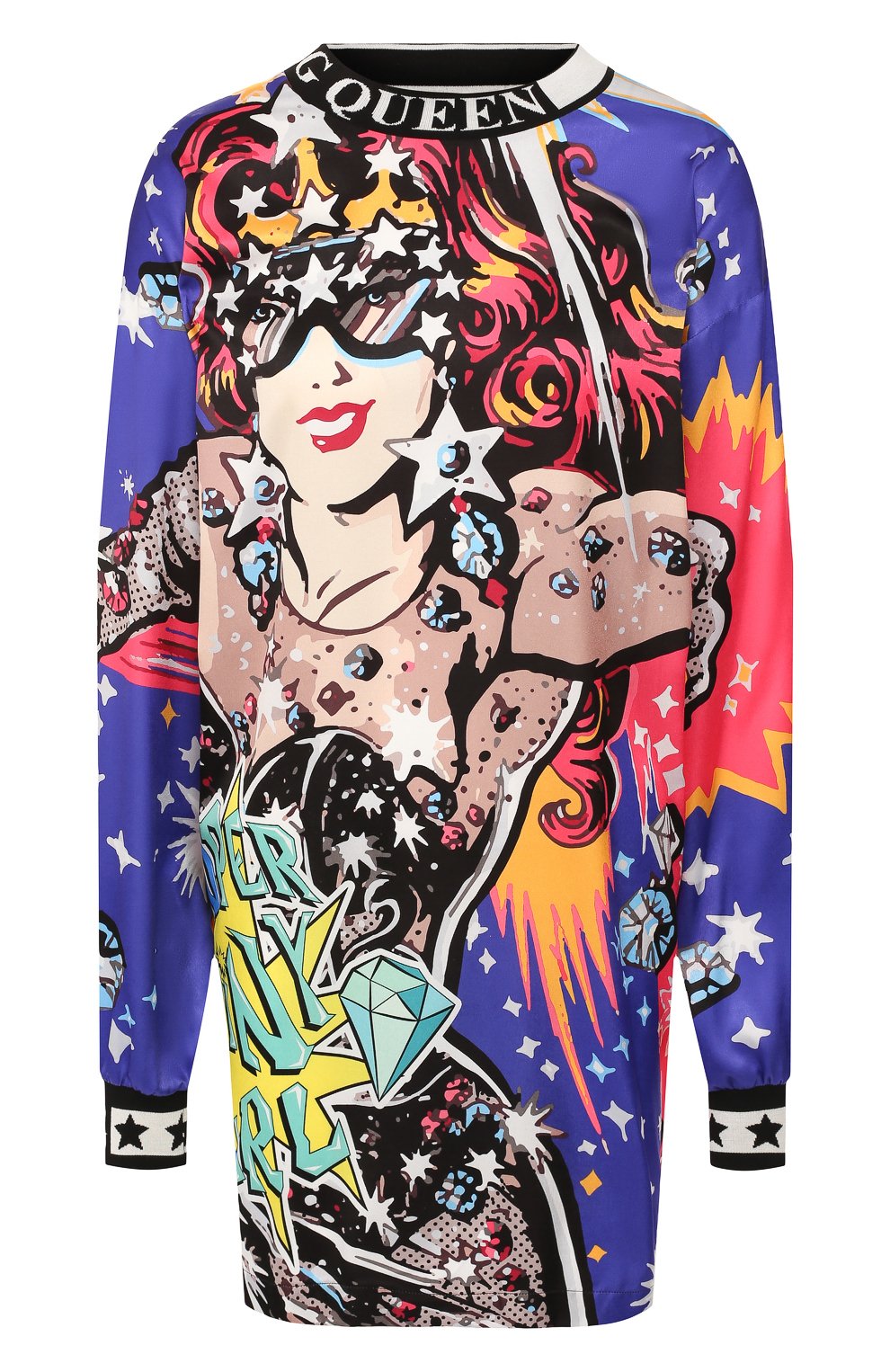 Платье с принтом DOLCE & GABBANA разноцветного цвета по цене 92650 руб., арт. F8L17T/G7R0M, фото 1 Платье с принтом DOLCE & GABBANA, арт. F8L17T/G7R0M, фото 1