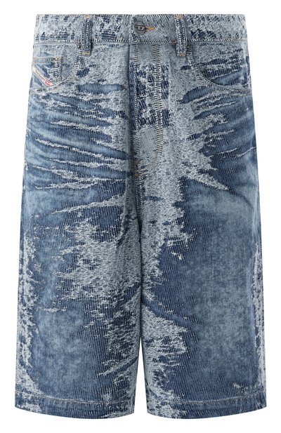 Джинсовые шорты d-lire DIESEL синего цвета по цене 36450 руб., арт. A17338/007W4, фото 1 Джинсовые шорты d-lire DIESEL, арт. A17338/007W4, фото 1