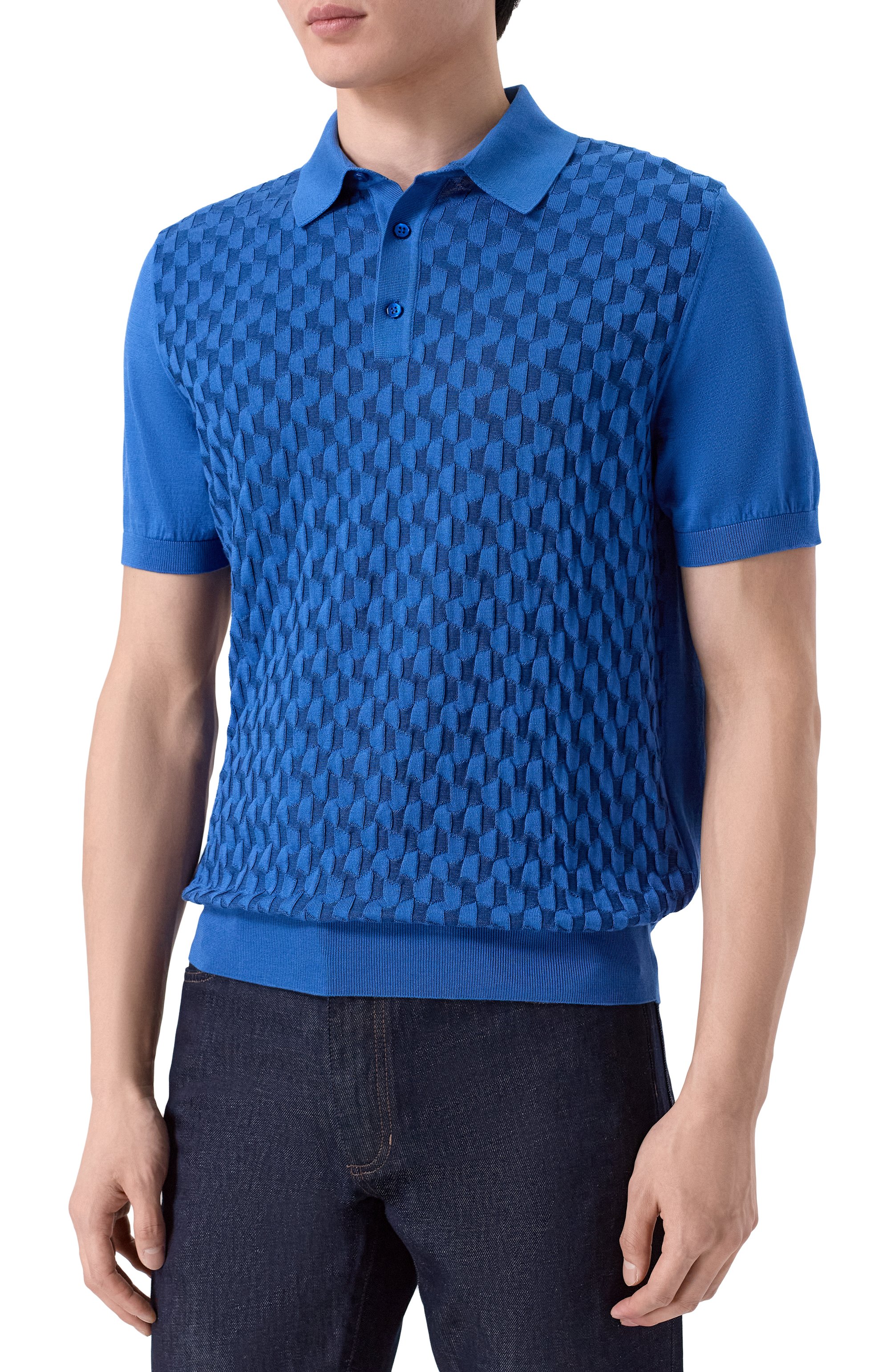 Поло из шелка и хлопка STEFANO RICCI, арт. K818110P13/F26176, фото 3