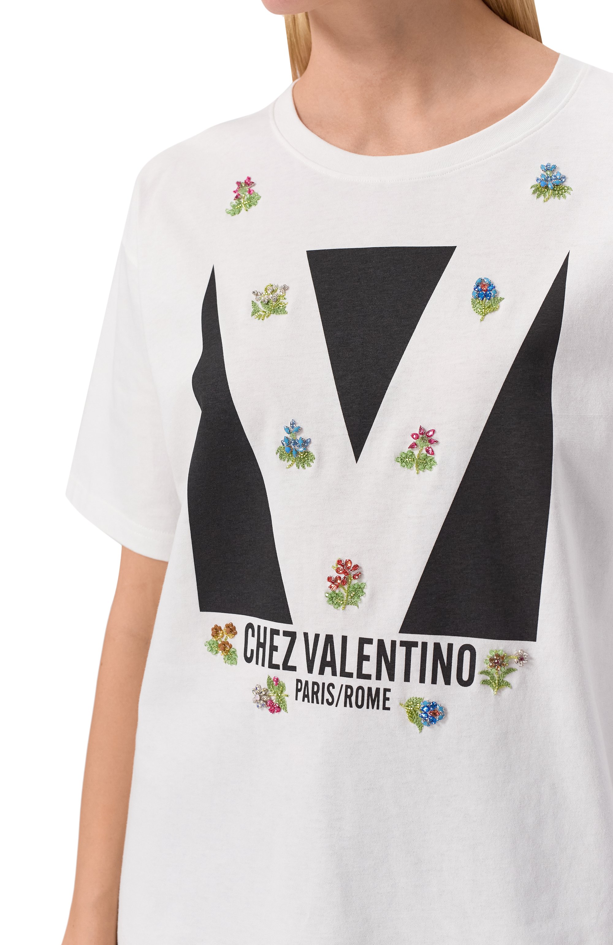 Хлопковая футболка VALENTINO, арт. 6B3MG24I919, фото 5