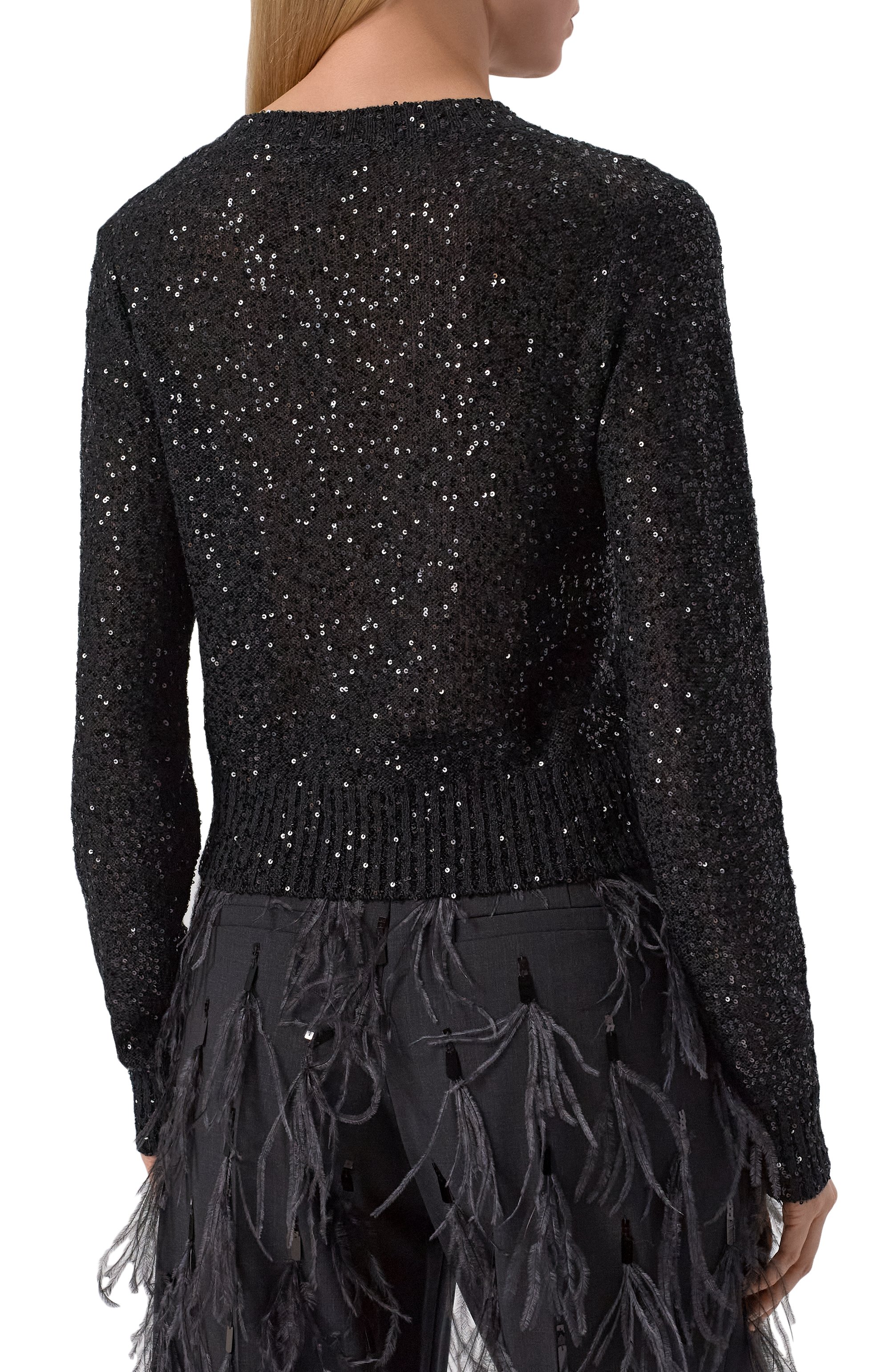 Пуловер изо льна и кашемира BRUNELLO CUCINELLI, арт. MDJ547000, фото 4