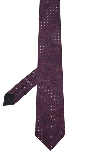 Шелковый галстук CORNELIANI бордового цвета по цене 13050 руб., арт. 85U302-0120370/00, фото 2 Шелковый галстук CORNELIANI, арт. 85U302-0120370/00, фото 2