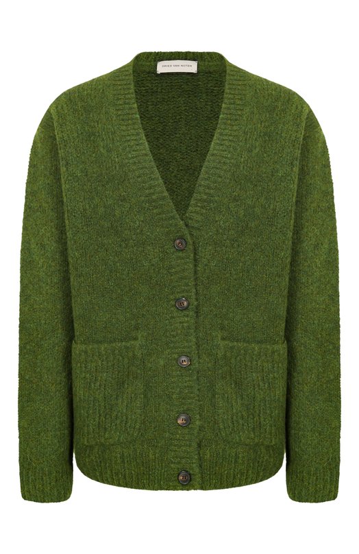 Шерстяной кардиган Dries Van Noten 252-011226-2709 Зелёный 252-011226-2709