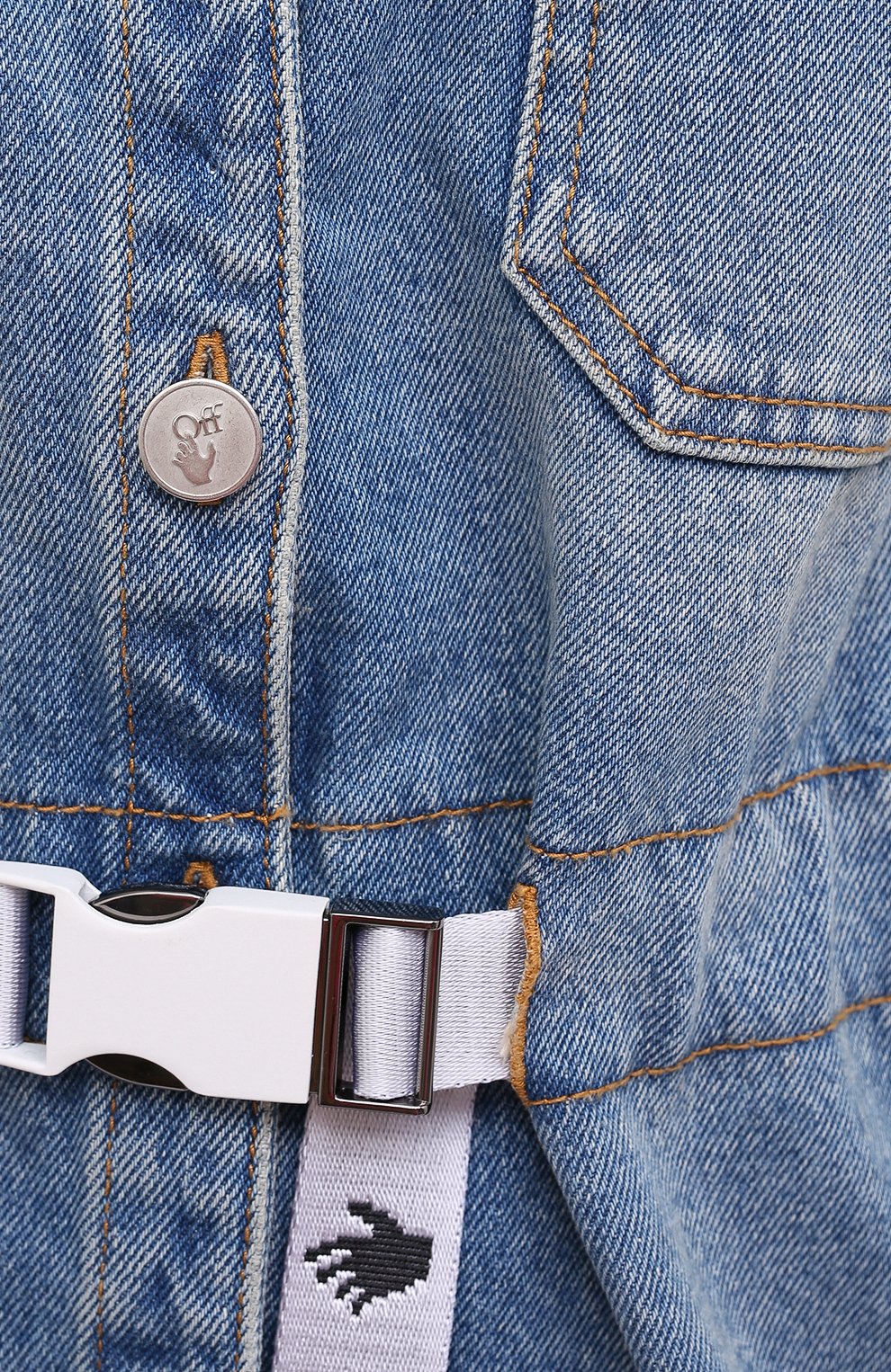 Джинсовое платье OFF-WHITE, арт. 0WYM004E20DEN0024001, фото 5