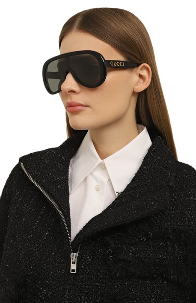 Солнцезащитные очки GUCCI черного цвета по цене 59950 руб., арт. GG1370S 001, фото 2 Солнцезащитные очки GUCCI, арт. GG1370S 001, фото 2