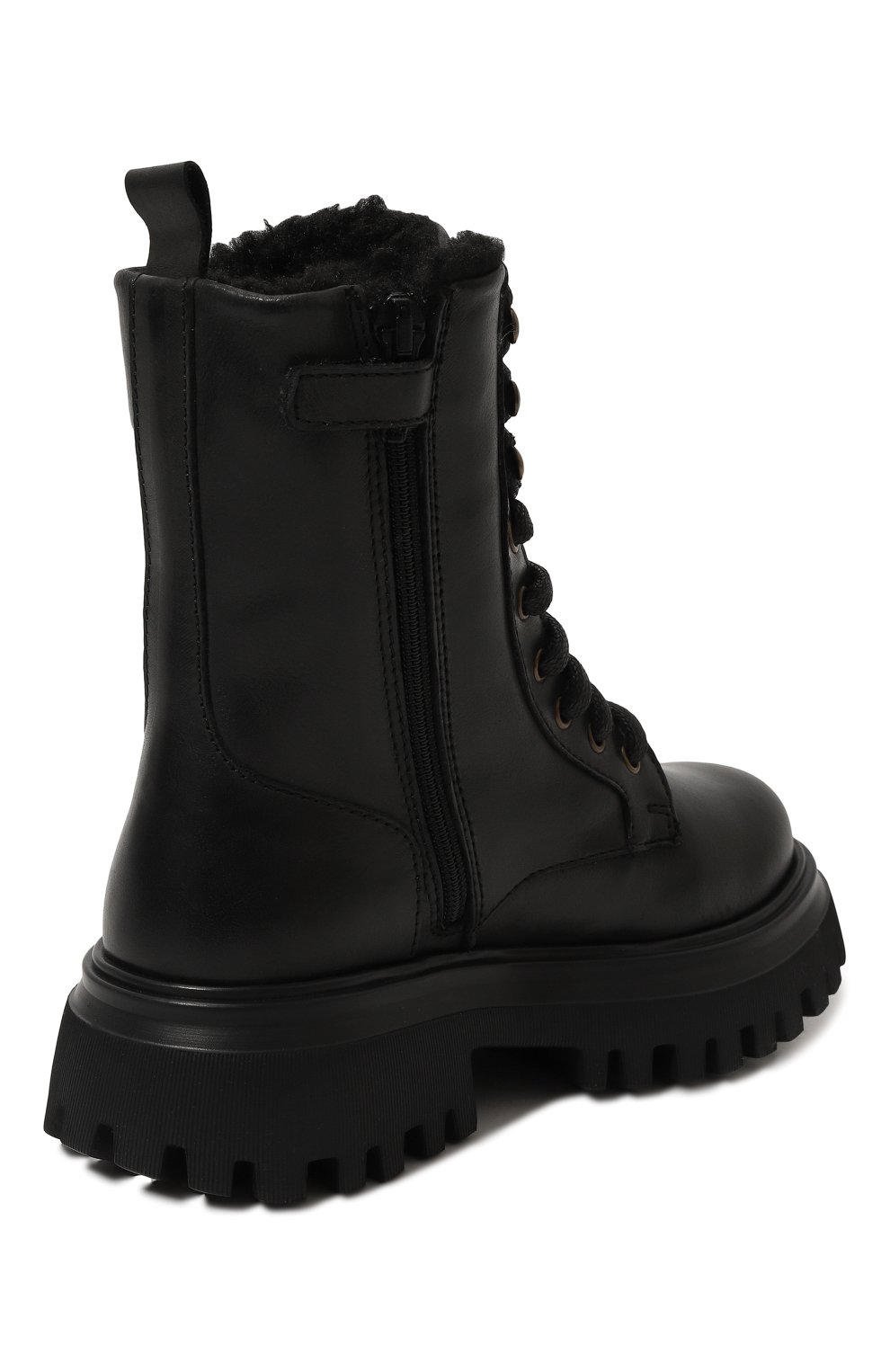 Кожаные ботинки DOLCE & GABBANA, арт. DA5186/A1048/24-28, фото 3