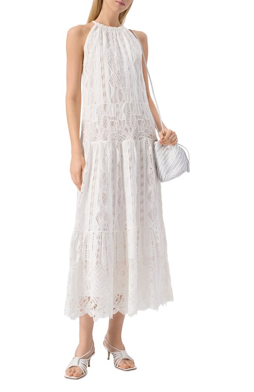 Хлопковое платье Pinko 104857/A2G9 Белый  104857/A2G9 Фото 2