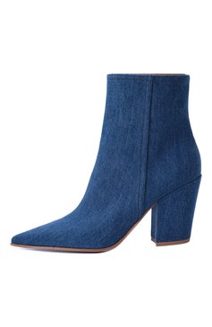 Женские текстильные ботильоны keinna 85 GIANVITO ROSSI синего цвета, арт. G72966.85RIC.DEMMIDB | Фото 4 (Материал внутренний: Натуральная кожа; Каблук высота: Высокий; Драгоценные камни: Проставлено; Подошва: Плоская; Материал внешний: Текстиль; Материал сплава: Проставлено; Материал утеплителя: Без утеплителя; Каблук тип: Устойчивый)