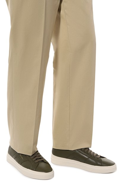 Кожаные кеды gloria SANTONI, арт. MBGG21967PNNKDRX, фото 3