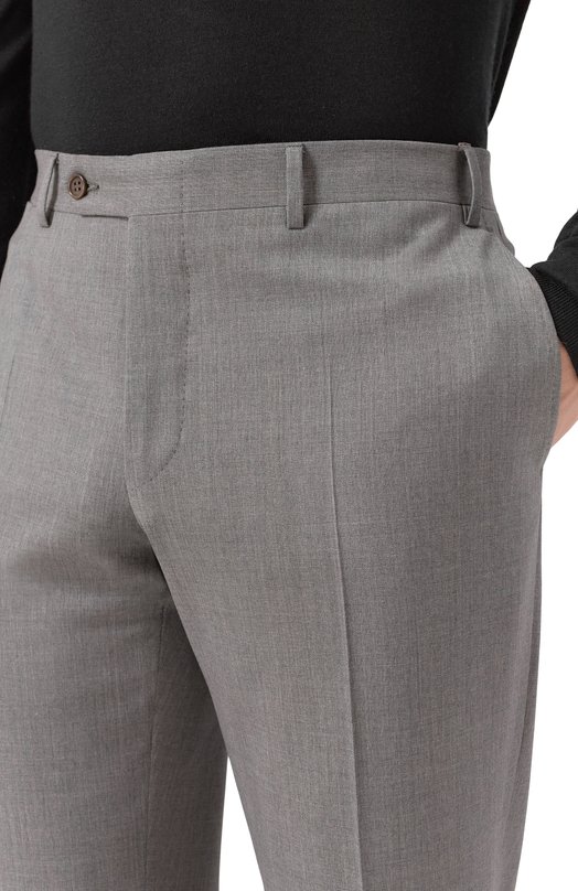 Шерстяные брюки Canali 71019/AS04998 Серый  71019/AS04998 Фото 5