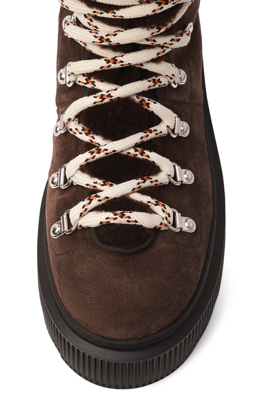 Замшевые ботинки Santoni WTCG71739NERAYHC Коричневый  WTCG71739NERAYHC Фото 6