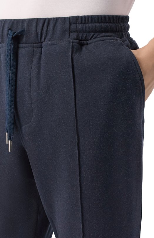 Брюки из хлопка и шелка Capobianco 20M708.DS00. Синий  20M708.DS00. Фото 5