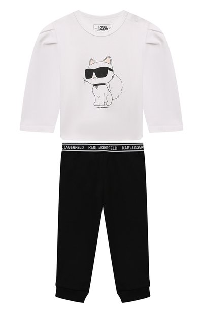 Комплект из лонгслива и брюк KARL LAGERFELD KIDS, арт. Z30280., фото 1