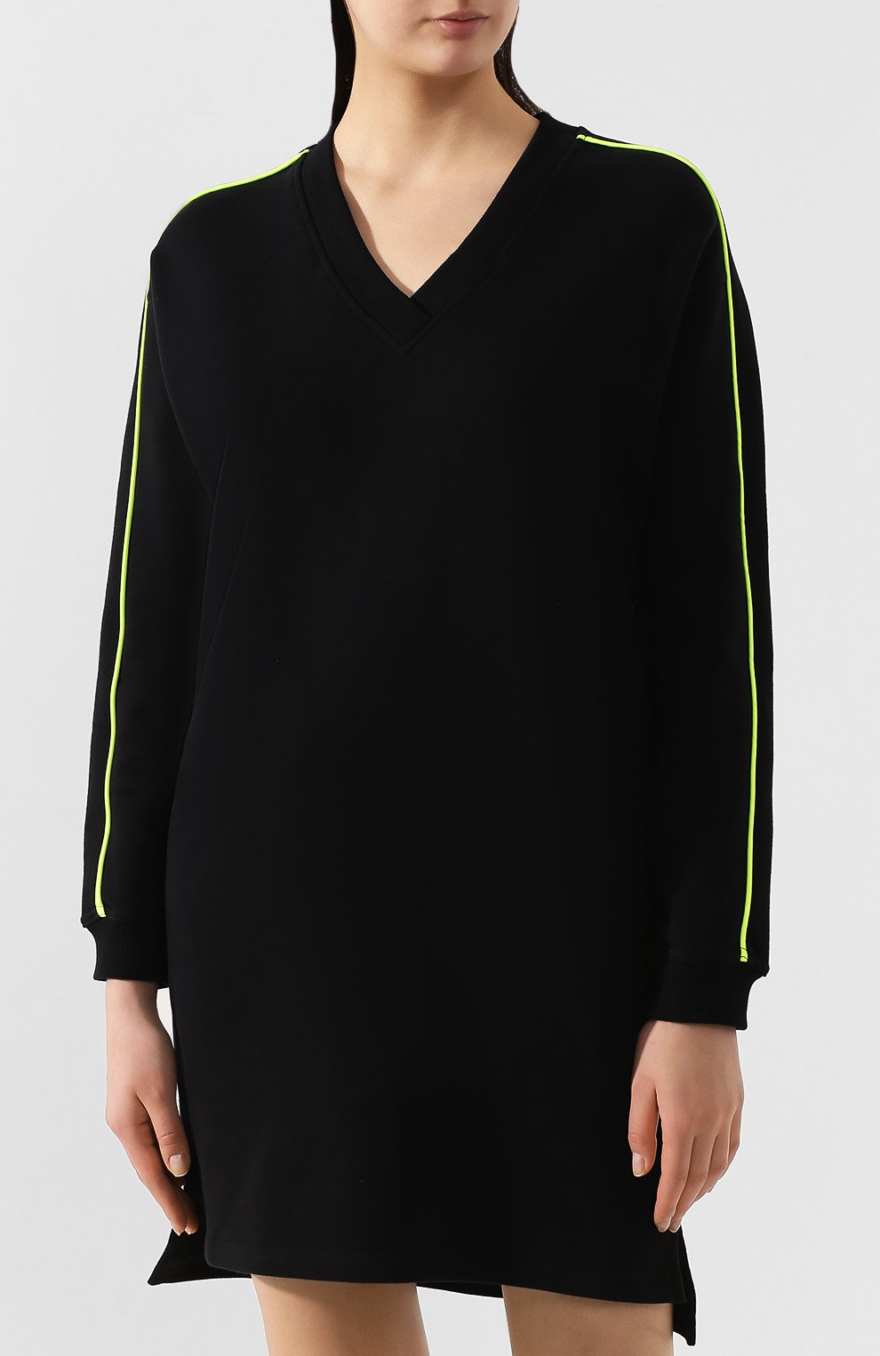 Хлопковое платье KENZO черного цвета по цене 32400 руб., арт. 2R0896952, фото 3 Хлопковое платье KENZO, арт. 2R0896952, фото 3