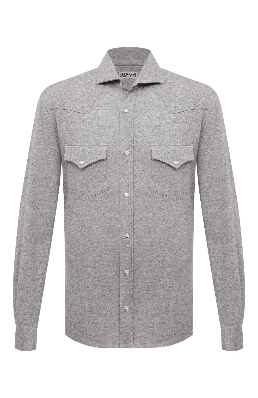 Рубашка изо льна и хлопка BRUNELLO CUCINELLI, арт. MW835B2289, фото 1