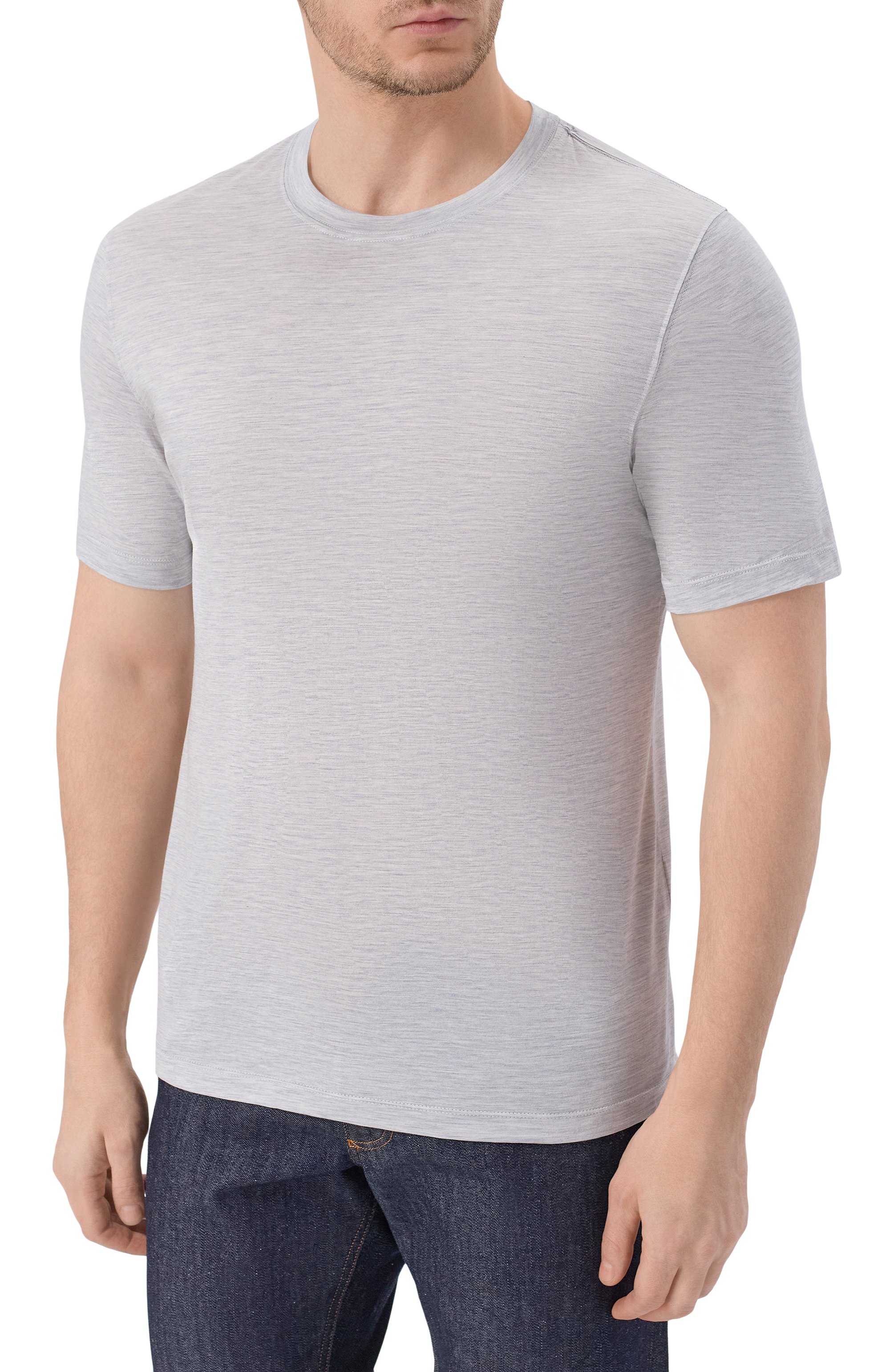 Футболка из шелка и хлопка BRUNELLO CUCINELLI, арт. MD8211308, фото 3