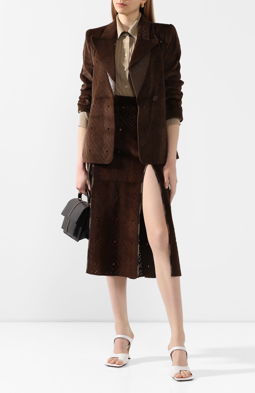 Юбка из меха норки FENDI, арт. FNA165 AMLT, фото 2