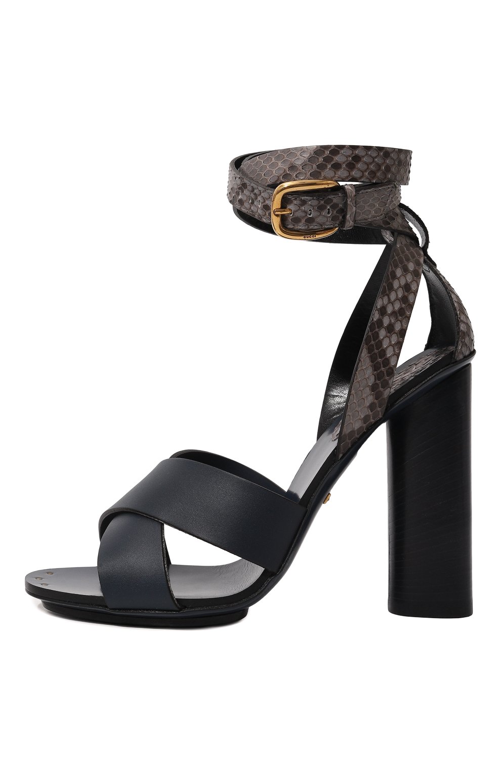 Кожаные босоножки GUCCI, арт. 381393 AEMU0, фото 4