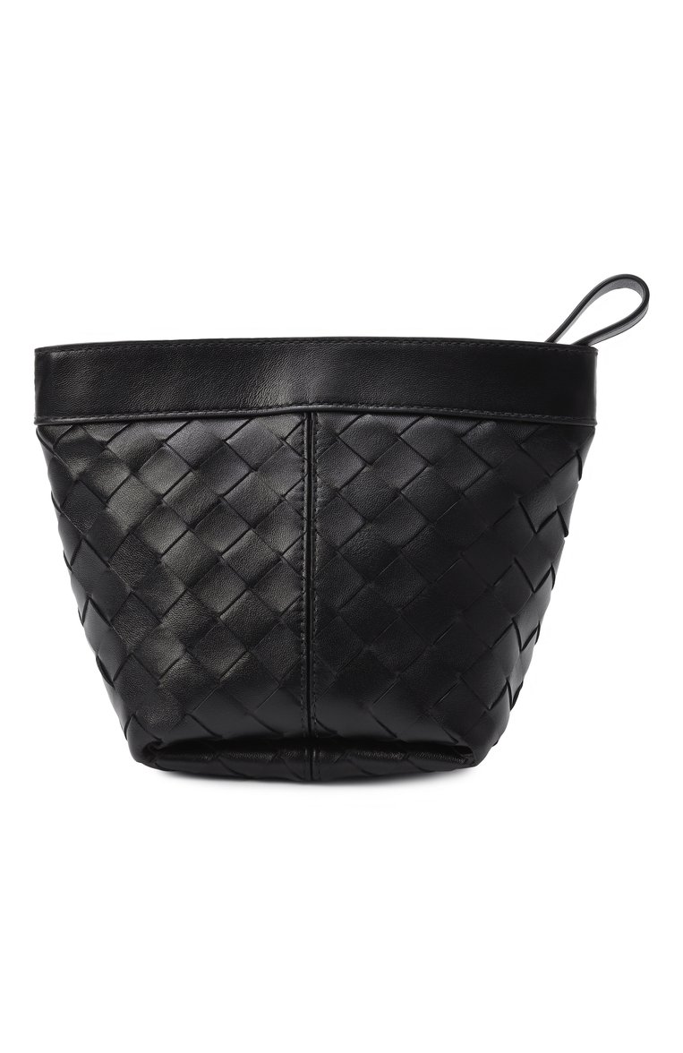 Женский клатч flip flap mini BOTTEGA VENETA черного цвета, арт. 805577/V3IV1 | Фото 6 (Материал: Натуральная кожа; Размер: mini; Женское Кросс-КТ: Клатч-клатчи; Автоматизация ТО: Проставлено; Автоматизация состава: Проставлено)