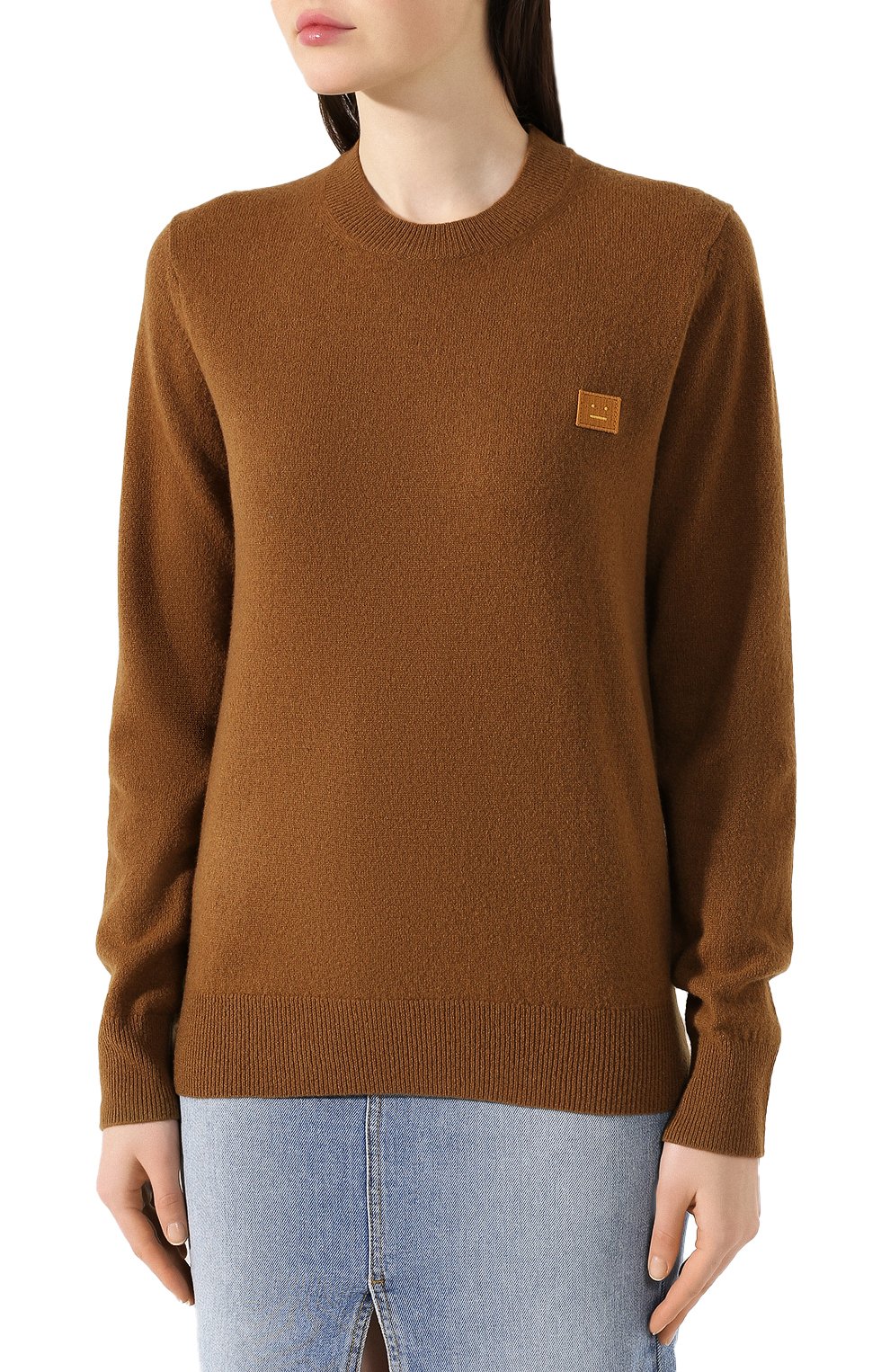 Шерстяной пуловер ACNE STUDIOS коричневого цвета по цене 39050 руб., арт. C60016/W, фото 3 Шерстяной пуловер ACNE STUDIOS, арт. C60016/W, фото 3