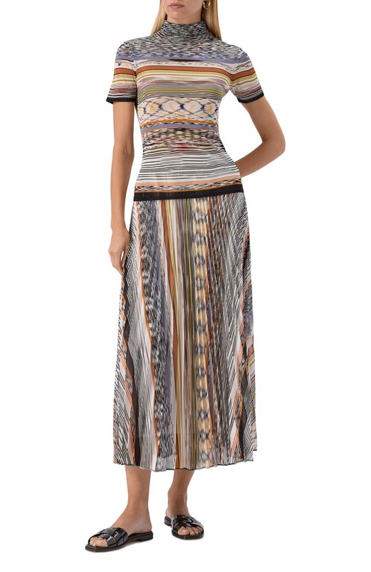 Юбка из вискозы Missoni DS25WH0D/BK01CR Разноцветный  DS25WH0D/BK01CR Фото 2