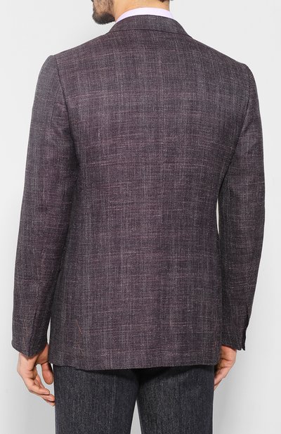 Пиджак из смеси шерсти и шелка ZEGNA, арт. 750N09/10C2N0, фото 4