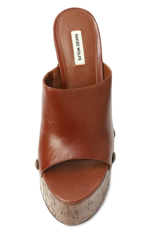 Кожаные сабо Tulip Naked Wolfe TULIP/LEATHER Коричневый  TULIP/LEATHER Фото 6