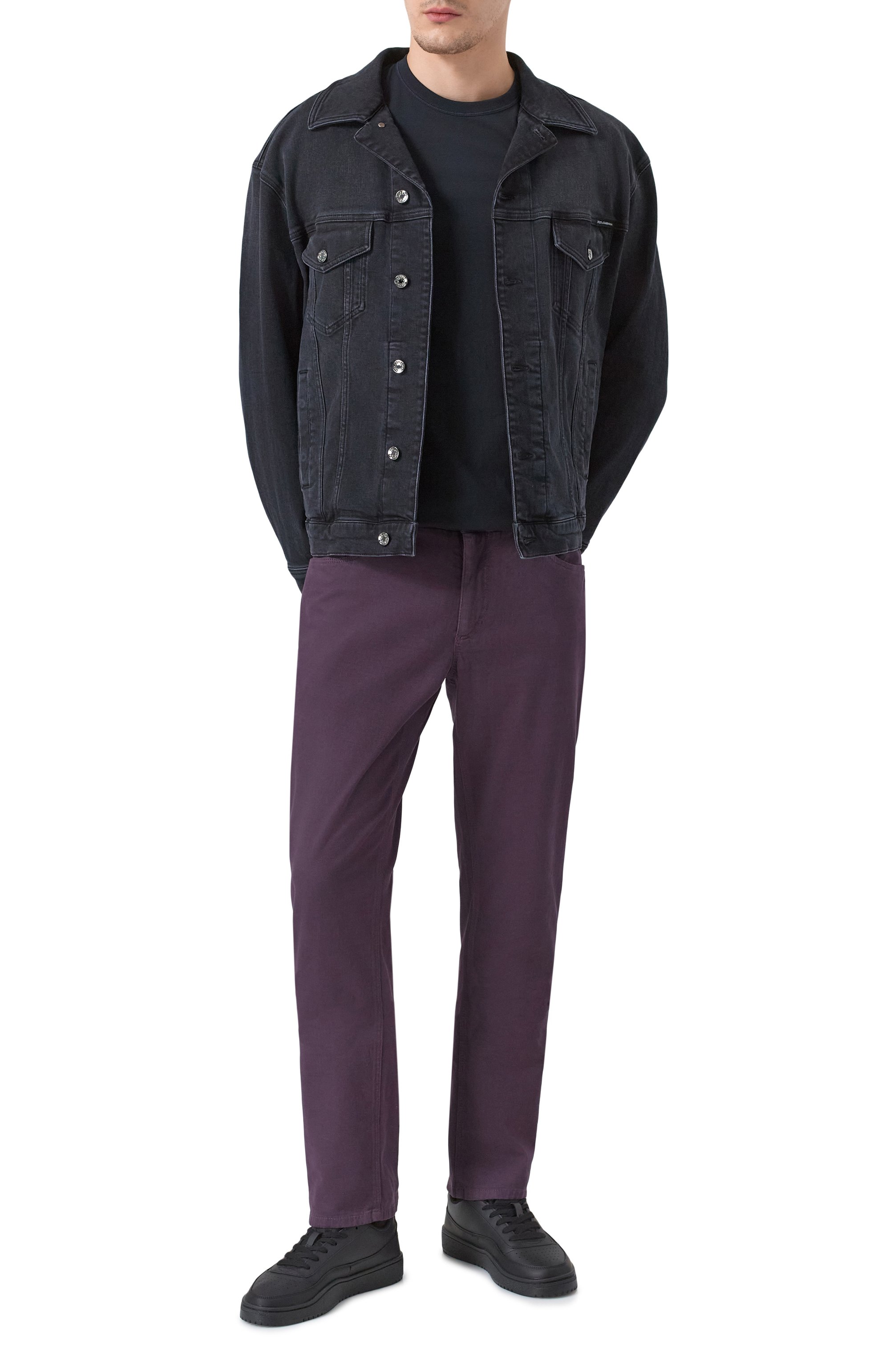 Хлопковый лонгслив DOLCE & GABBANA, арт. G8PV0T/G7F2I, фото 2