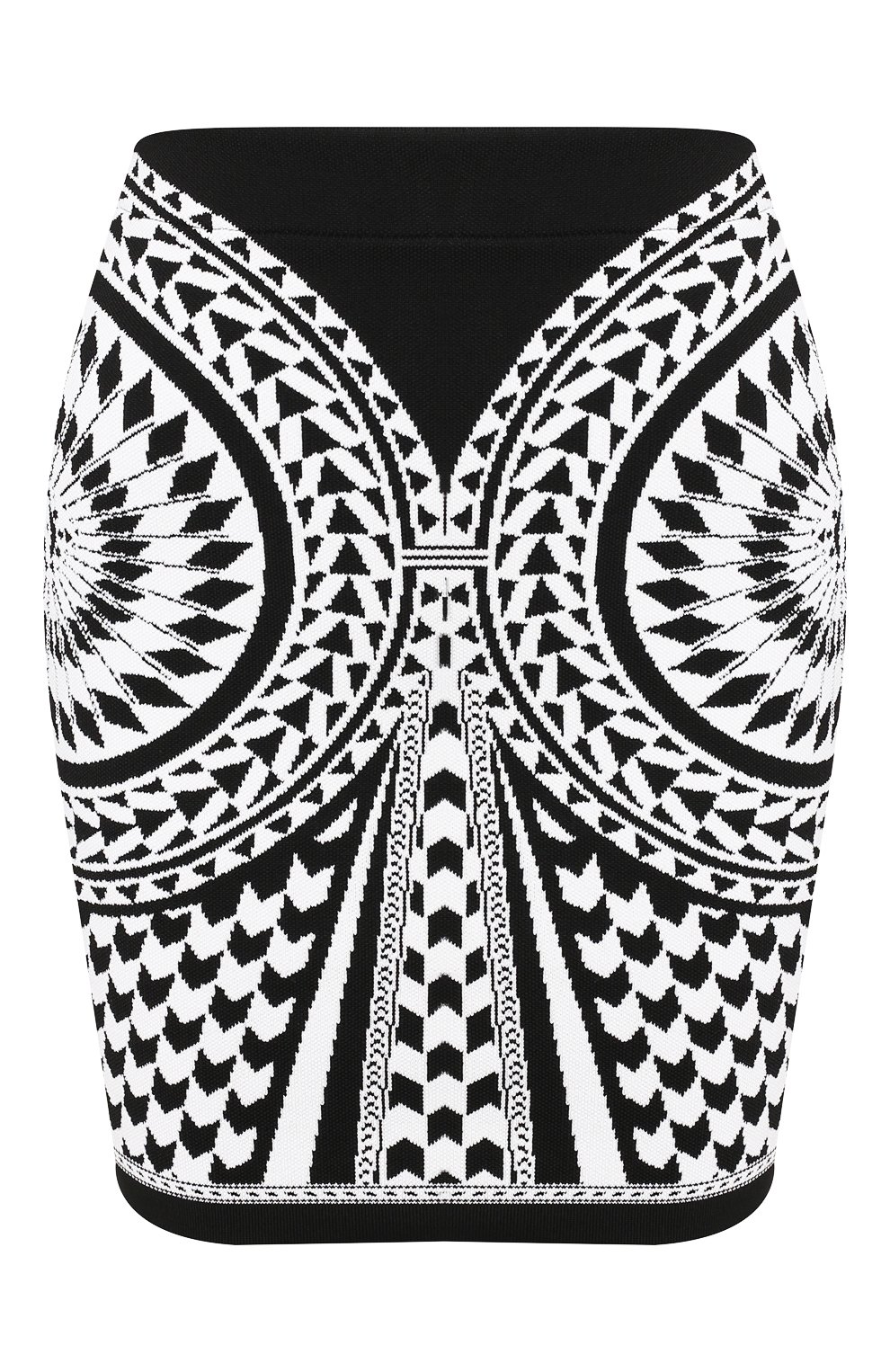 Юбка BALMAIN черно-белого цвета по цене 82800 руб., арт. TF14020/K003, фото 1 Юбка BALMAIN, арт. TF14020/K003, фото 1