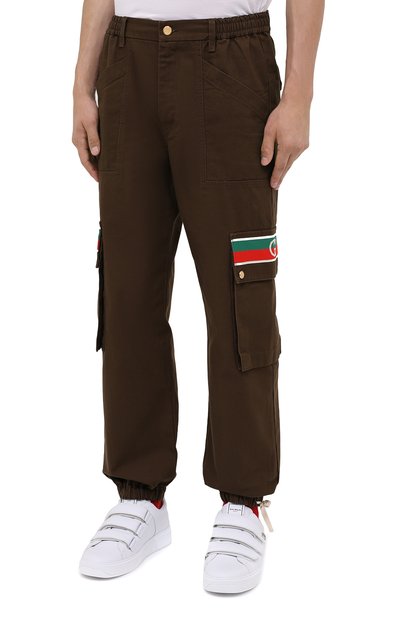 Хлопковые брюки-карго GUCCI, арт. 623986/XDBA7, фото 3