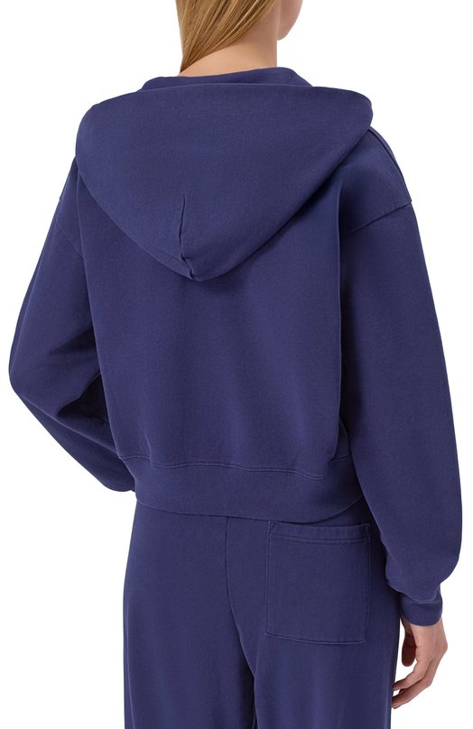 Хлопковая толстовка Sporty and Rich ST068621402BL106 Синий  ST068621402BL106 Фото 4