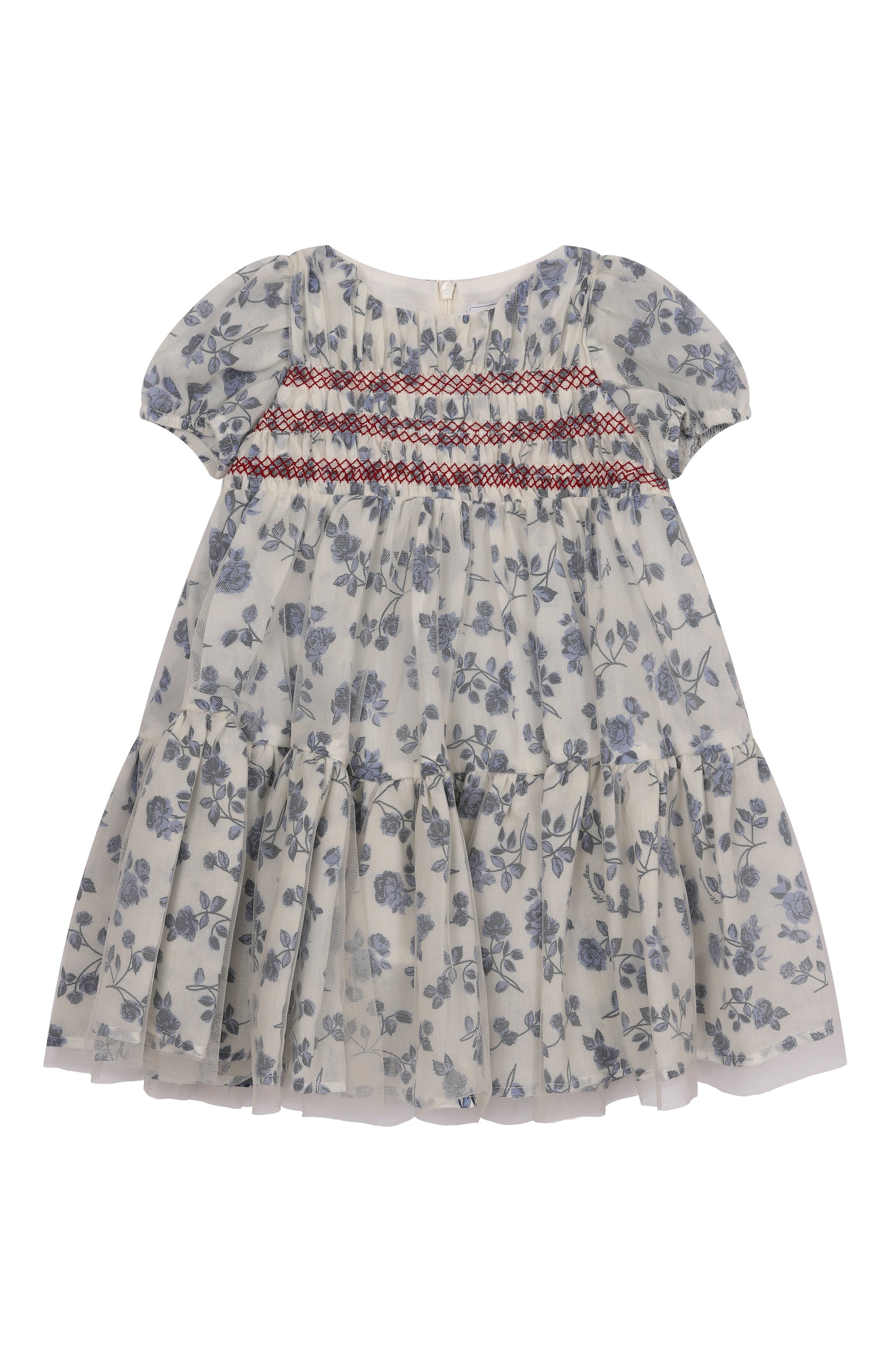 Платье из хлопка и шелка MONNALISA, арт. 11F907, фото 1