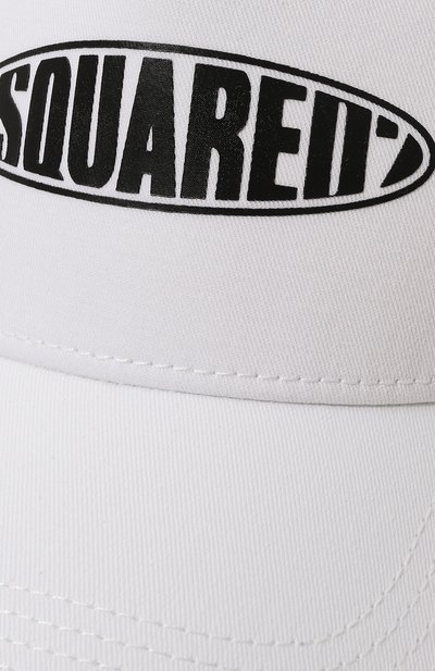 Бейсболка DSQUARED2 белого цвета по цене 11550 руб., арт. DQ2116/D00YT, фото 3 Бейсболка DSQUARED2, арт. DQ2116/D00YT, фото 3