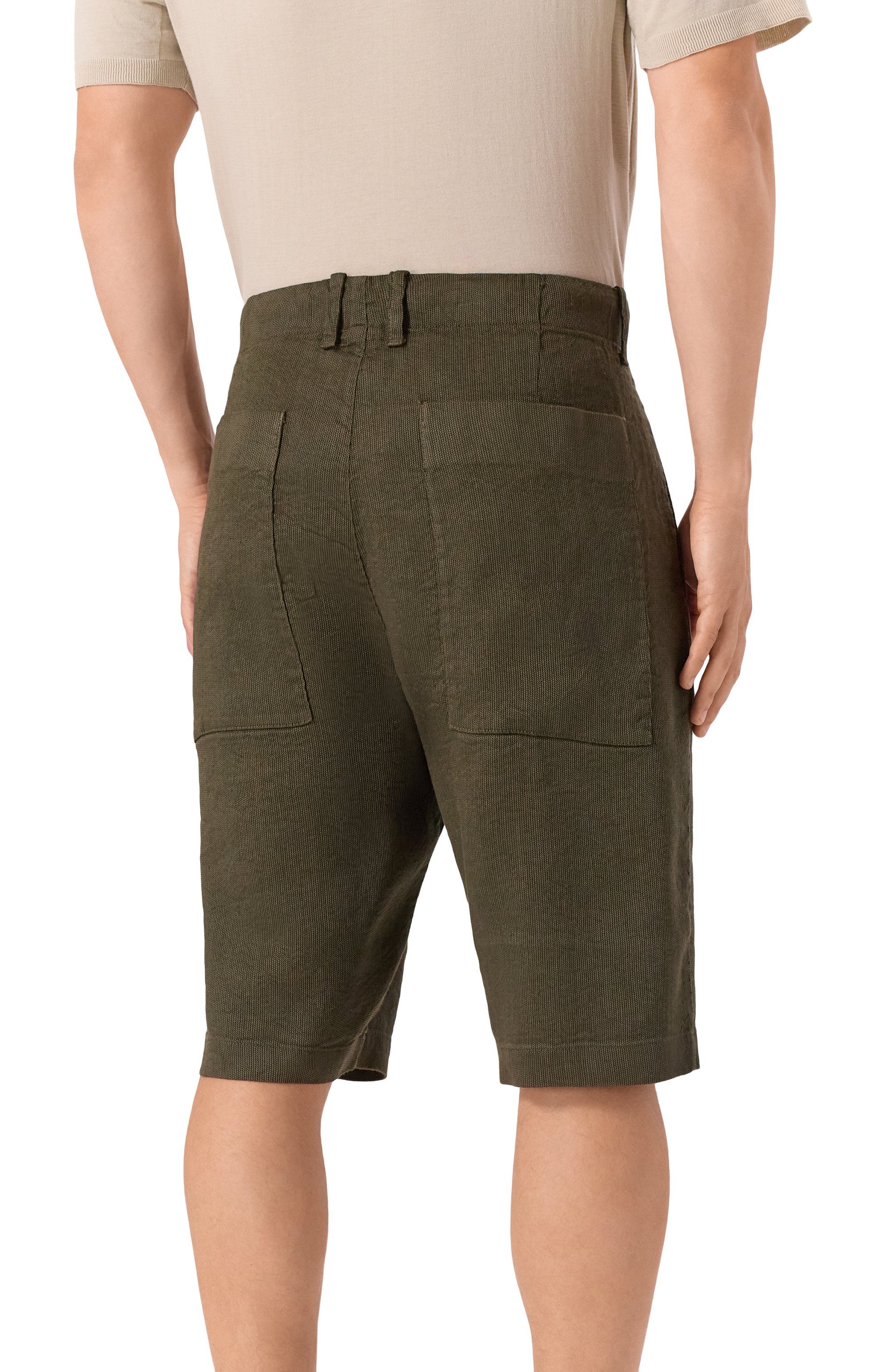 Шорты изо льна и вискозы TRANSIT, арт. CFUTRWH173, фото 4