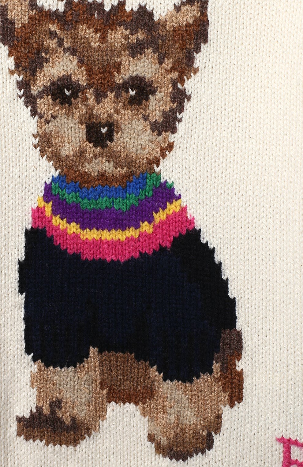 Хлопковый пуловер RALPH LAUREN белого цвета по цене 15000 руб., арт. 310800176, фото 3 Хлопковый пуловер RALPH LAUREN, арт. 310800176, фото 3