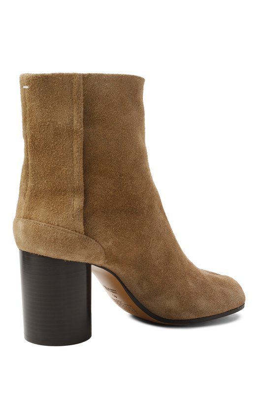 Замшевые ботильоны Tabi Maison Margiela S58WU0260/P8270 Бежевый  S58WU0260/P8270 Фото 5