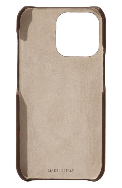 Чехол для iphone 13 pro BRUNELLO CUCINELLI коричневого цвета по цене 43800 руб., арт. MLLIB13M, фото 2 Чехол для iphone 13 pro BRUNELLO CUCINELLI, арт. MLLIB13M, фото 2
