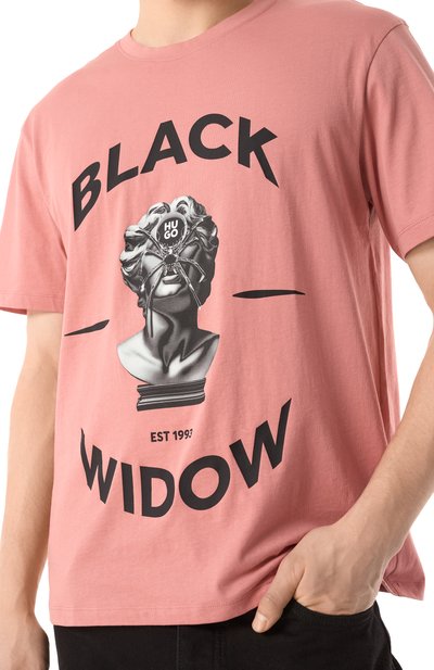 Хлопковая футболка HUGO, арт. 50530684, фото 5