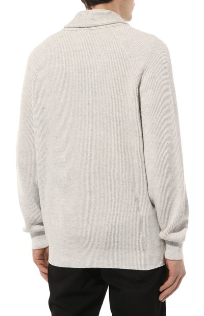 Кардиган из хлопка и льна BRUNELLO CUCINELLI, арт. MCH706106, фото 4