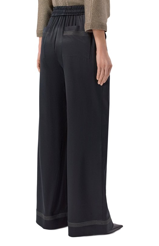 Шелковые брюки Freeage WS26.PT188.6003.900 Чёрный  WS26.PT188.6003.900 Фото 4