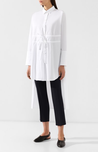 Хлопковая рубашка JIL SANDER NAVY, арт. JNWM6007A/JM2442A, фото 3