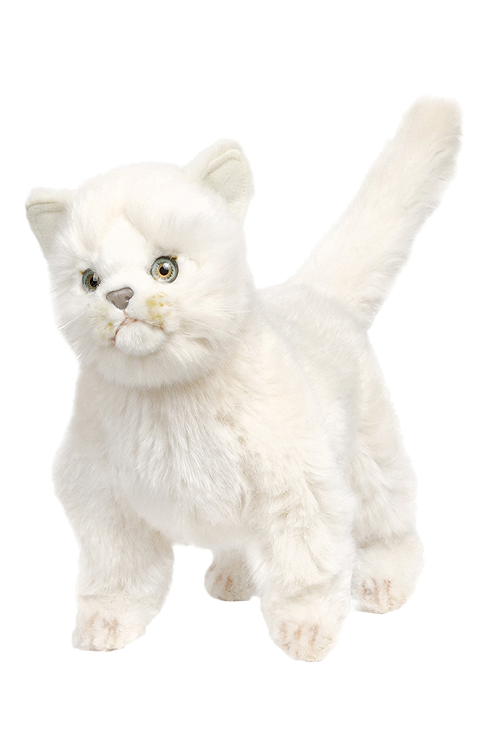 Мягкая игрушка котенок HANSA белого цвета по цене 9400 руб., арт. 6434, фото 2 Мягкая игрушка котенок HANSA, арт. 6434, фото 2