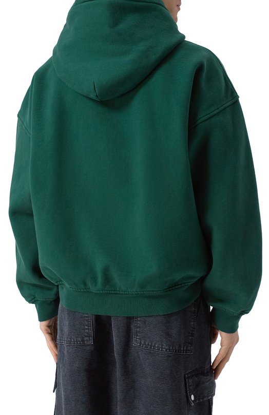 Хлопковое худи Rhude RHFW25H003012 Зелёный  RHFW25H003012 Фото 4