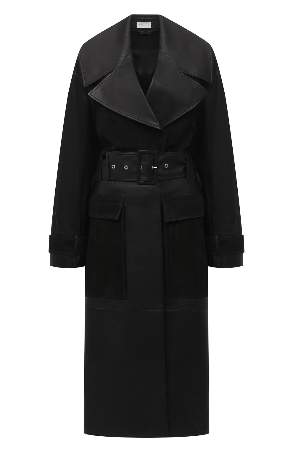 Кожаный тренч BY MALENE BIRGER черного цвета по цене 277500 руб., арт. Q69563001/BRAZ0RIALA, фото 1 Кожаный тренч BY MALENE BIRGER, арт. Q69563001/BRAZ0RIALA, фото 1