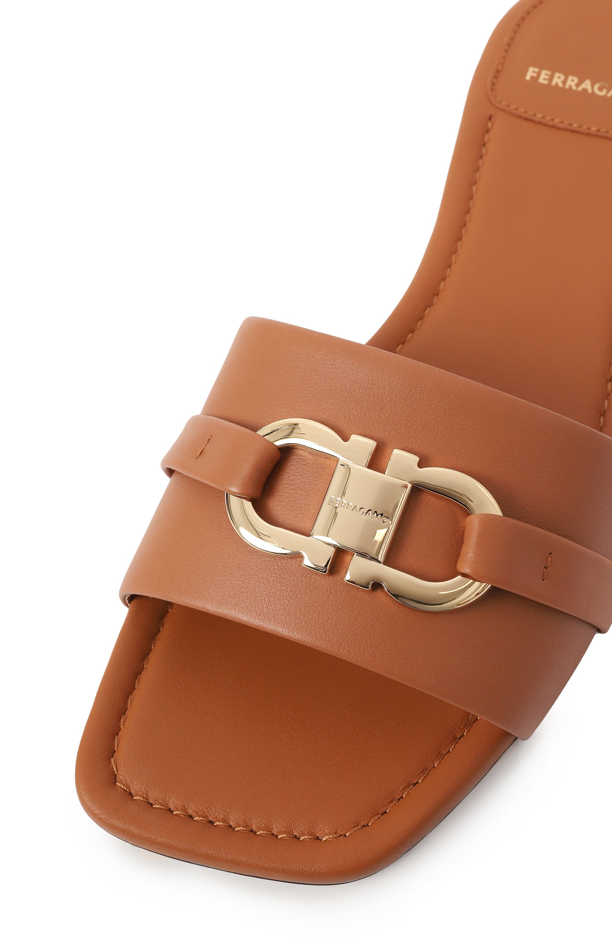 Кожаные шлепанцы FERRAGAMO, арт. 01G997/769637, фото 7